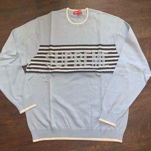 🔥HOST PICK🔥 NWT Supreme Chest Stripe Sweater